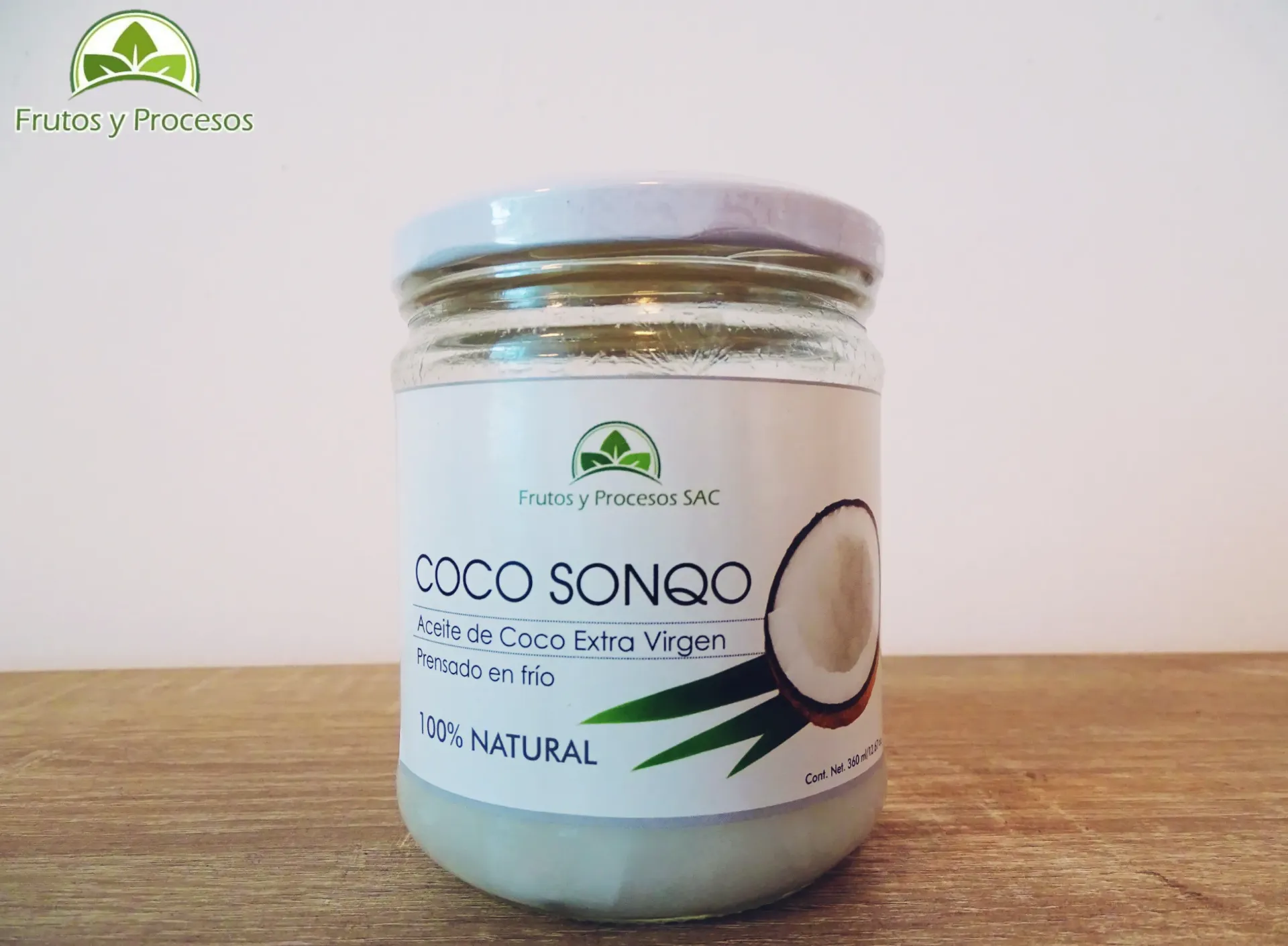 [PD00003] Aceite de coco COCO SONQO extra virgen  360ml.