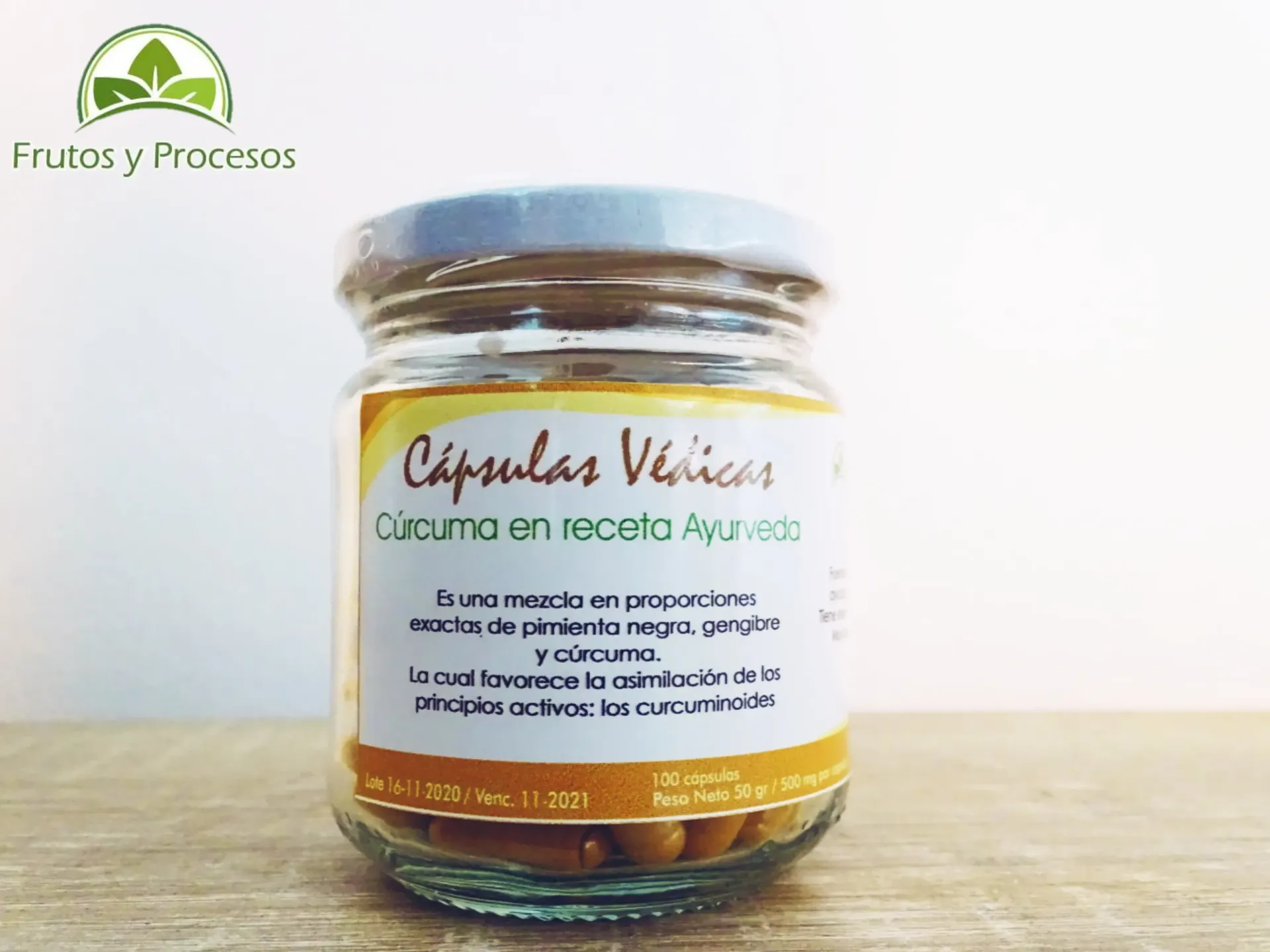 [PD00021] Cápsulas de Cúrcuma  100cap