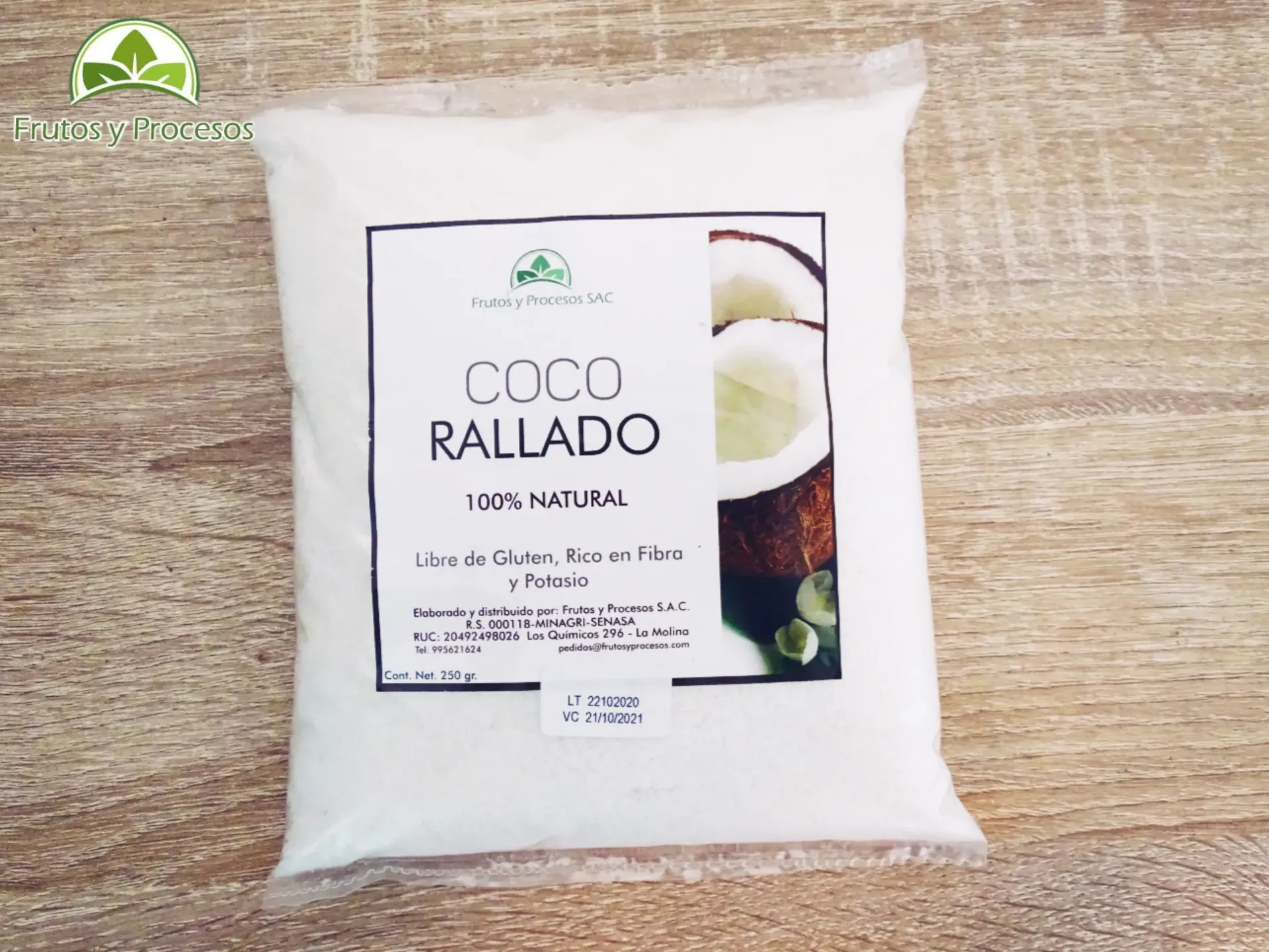 [PD00068] Coco rallado fino 250gr. (Exonerado)